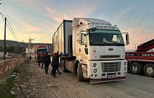Manisa'dan Deprem Bölgesine 17 Konteyner Ev