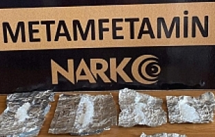 Salihli'de şüphelinin üzerinden metamfetamin çıktı