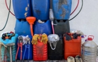 Mazot hırsızları jandarmadan kaçamadı