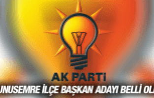 AK PARTİ YUNUSEMRE İLÇE BAŞKAN ADAYI BELLİ OLDU