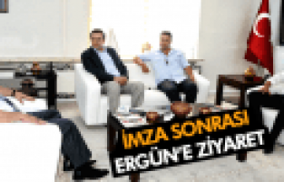 Başkan Ergün Hasgör ve Özdeş’i Ağırladı