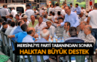 BERK MERSİNLİ'YE HALKTAN BÜYÜK DESTEK