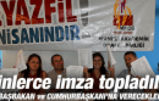 BEYAZFİL SATILMASIN DİYE BİNLERCE İMZA TOPLADILAR