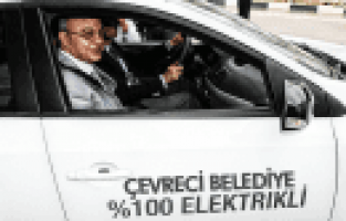 ÇEVRECİ BELEDİYE'YE ÇEVRECİ ARABA