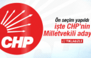 CHP MANİSA MİLLETVEKİLİ ADAYLARI BELLİ OLDU