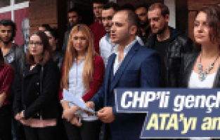CHP'Lİ GENÇLER ATA'YI ANDI