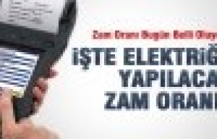 Elektrik Zam Oranı