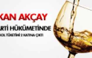 ERKAN AKÇAY AK PARTİ HÜKÜMETİNDE ALKOL TÜKETİMİ 2 KATINA ÇIKTI