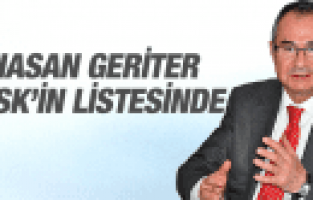 HASAN GERİTER TESK'İN LİSTESİNDE