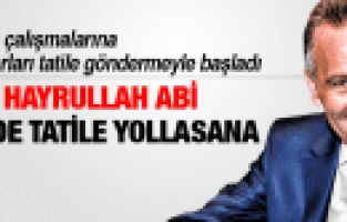 HAYRULLAH SOLMAZ SEÇİM STARTINI MUHTARLARA TATİLE YOLLAYARAK BAŞLADI