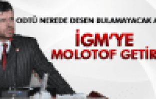 İBRAHİM ONAYLI İGM'YE MOLOTOF GETİRDİ