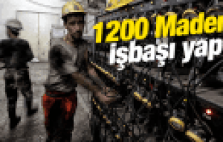 IŞIKLAR MADEN OCAĞINDA 1200 İŞÇİ İŞBAŞI YAPTI