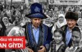 KAZAK TÜRKLERİYLE BİRARAYA GELDİLER 