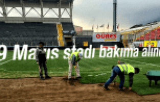 Manisa 19 Mayıs Stadı bakımda