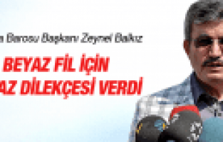 MANİSA BAROSU BAŞKANI ZEYNEL BALKIZ BEYAZFİL'İN SATIŞI İÇİN İTİRAZDA BULUNDU