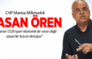 MANİSA CHP MİLLETVEKİLİ HASAN ÖREN KAPANAN İŞYERLERİNİ MECLİSE TAŞIDI