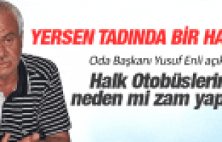 MANİSA HALK OTOBÜSLERİNE GELEN ZAMMIN SEBEBİNİ YUSUF ENLİ AÇIKLADI