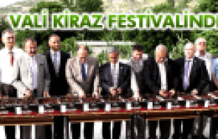 MANİSA VALİSİ ABDURRAHMAN SAVAŞ ULUDERBENT KİRAZ FESTİVALİNE KATILDI