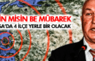 MANİSA'DA BİR DEPREMDE 4 İLÇE YERLE BİR OLACAK