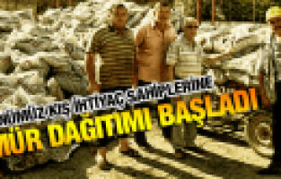 MANİSA'DA KÖMÜR DAĞITIMI BAŞLADI