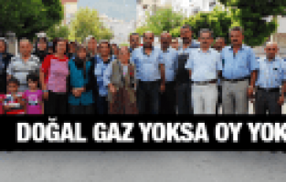 MANİSA'DA MAHALLELİLER DOĞALGAZ EYLEMİ YAPTI