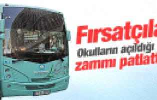 MANİSA'DA OKULLARIN AÇILDIĞI GÜN ULAŞIMA ZAM YAPILDI