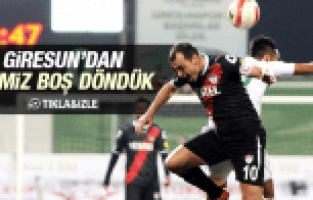 MANİSASPOR GİRESUNDAN ELİ BOŞ DÖNDÜ