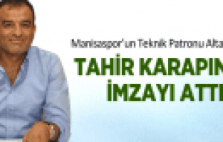 MANİSASPOR'UN TEKNİK PATRONU TAHİR KARAPINAR