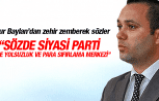 MHP YUNUSEMRE İLÇ BAŞKANI ONUR BAYLAN'DAN ZEHİR ZEMBEREK AÇIKLAMA