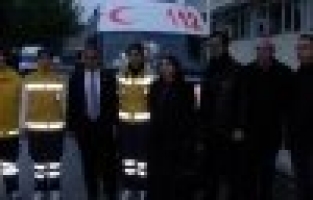 MİLLETVEKİLİ YURTTAŞ, YENİ AMBULANSIN TANITIMINI YAPTI