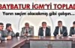 MURAT BAYBATUR İGM'Yİ TOPLADI