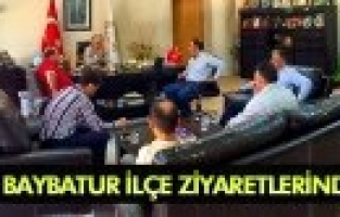 MURAT BAYBATUR İLÇE ZİYARETLERİNDE