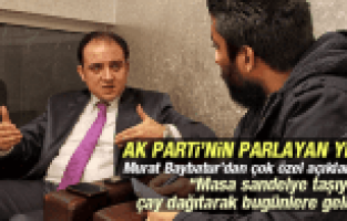 MURAT BAYBATUR MASA SANDELYE TAŞIYARAK ÇAY DAĞITARAK BUGÜNLERE GELDİM