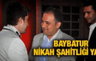 MURAT BAYBATUR NİKAH ŞAHİTLİĞİ YAPTI