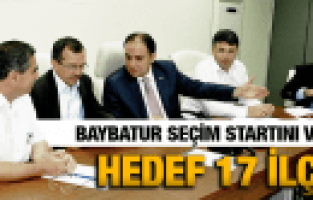 MURAT BAYBATUR SEÇİM STARTINI VERDİ HEDEF 17 İLÇE