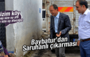 MURAT BAYBATUR'A SARUHANLI'DA YOĞUN İLGİ
