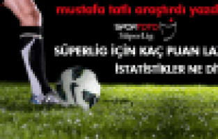 MUSTAFA TATLI ; İSTATİSTİKLER “SÜPER LİG” DİYOR