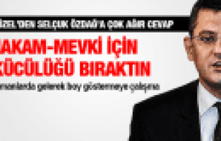 ÖZGÜR ÖZEL'DEN SELÇUK ÖZDAĞ'A ÇOK AĞIR CEVAP