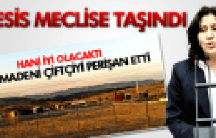 SAKİNE ÖZ GÖRDES NİKEL MADENİNİN ÇEVRE FELAKETİNİ MECLİSE TAŞIDI