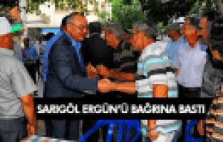 SARIGÖL CENGİZ ERGÜN'Ü BAĞRINA BASTI