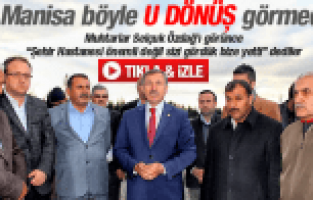 ŞEHİR HASTANESİ BİTMİYOR DİYE İSYAN EDEN MUHTARLAR VEKİLİN YANINDA U DÖNÜŞ YAPTI
