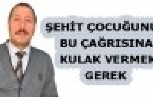 ŞEHİT ÇOCUĞUNDAN BARIŞ ÇAĞRISI
