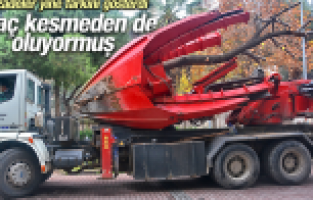 ŞEHZADELER BELEDİYESİ GÖSTERDİ Kİ AĞAÇ KESMEDEN DE OLUYORMUŞ