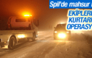 SPİL’DE MAHSUR KALAN VATANDAŞA BÜYÜKŞEHİR YETİŞTİ