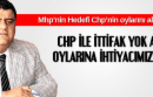 TAMER AKKAL CHP İLE İTTİFAK YOK AMA OYLARINA İHTİYACIMIZ VAR