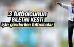 TANER TAŞKIN 3 FUTBOLCUNUN BİLETİNİ KESTİ