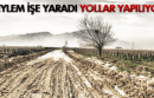 ÜÇÜNCÜ EYLEMDEN SONRA BOZUK YOL DÜZELTİLİYOR