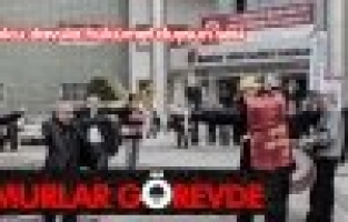 VERGİ DAİRESİ ÇALIŞANLARI İŞ BIRAKTI