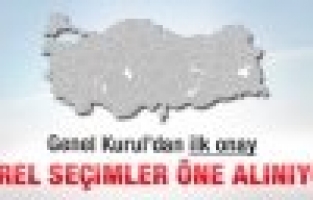 Yerel seçimler öne alınıyor