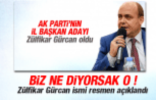 ZÜLFİKAR GÜRCAN İSMİ RESMEN AÇIKLANDI